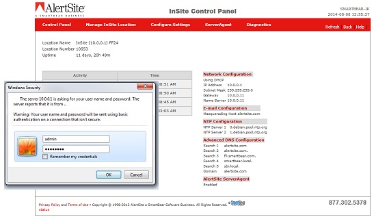 Setting Up a New InSite Appliance