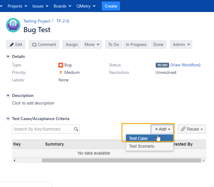 How to execute Bugs/Defects on Test Run?