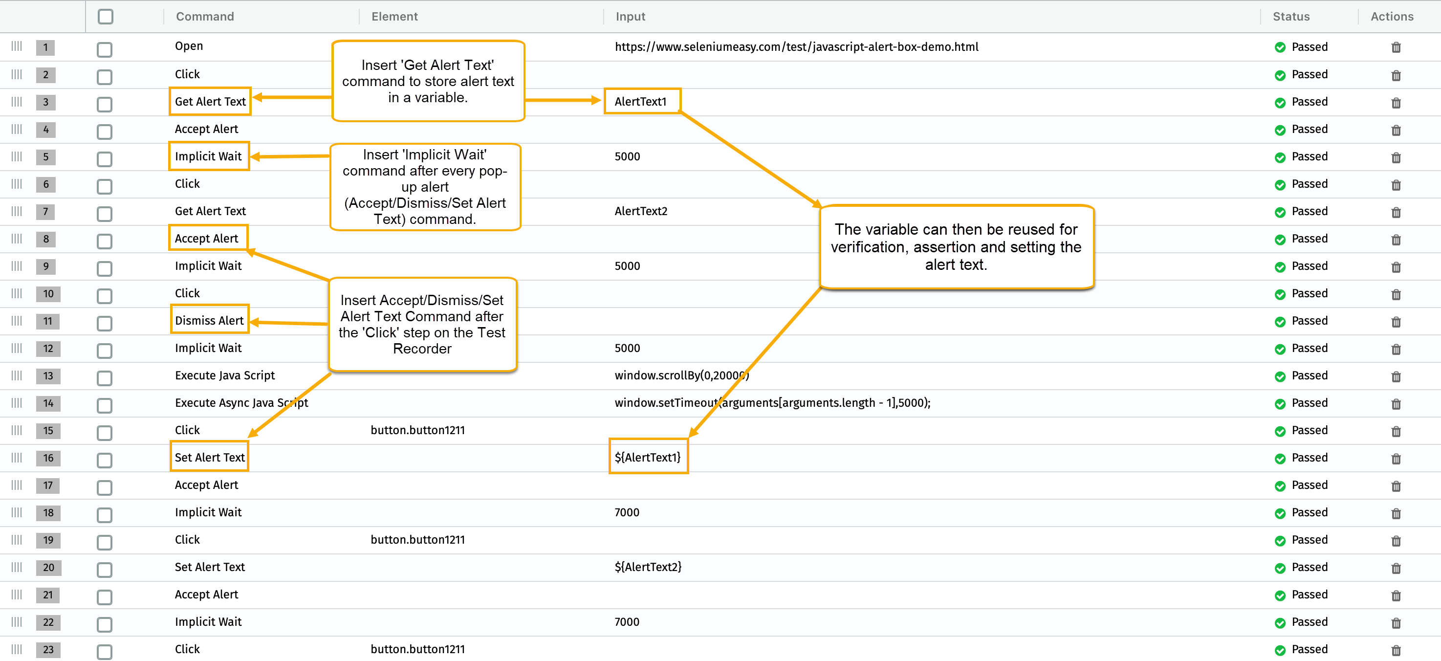 How to record pop-up boxes using Test Recorder?