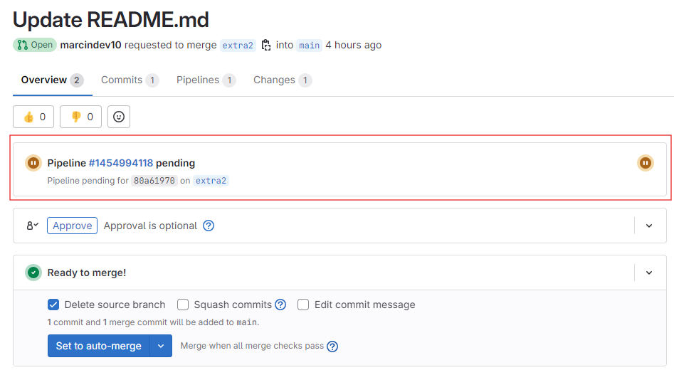 Setting up an External pipeline for Collaborator and GitLab integration