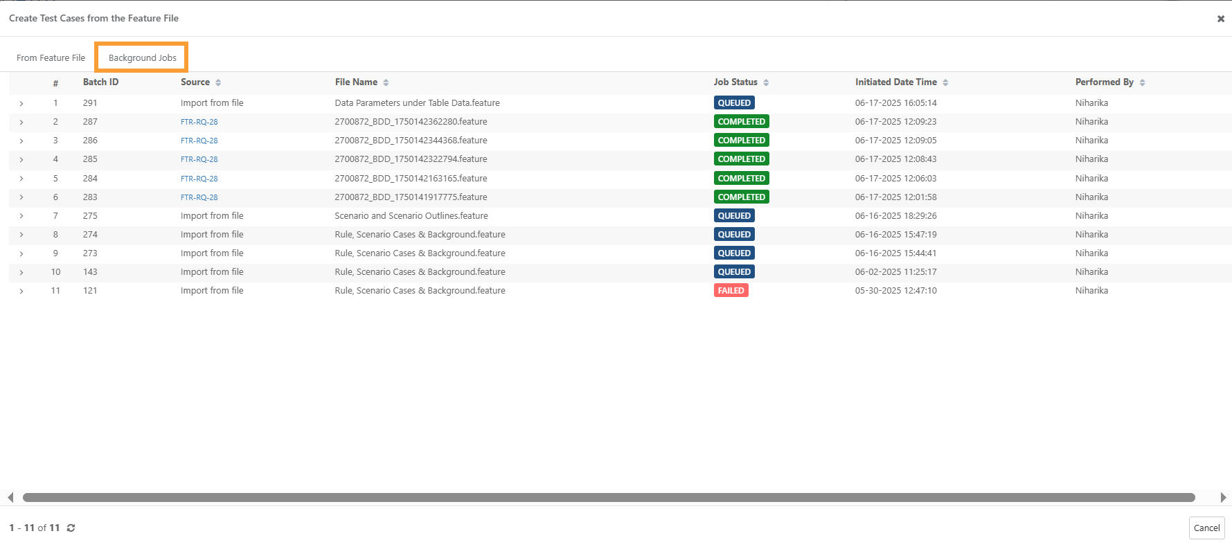 Create or Update Test Cases in QMetry Using Cucumber BDD Feature Files